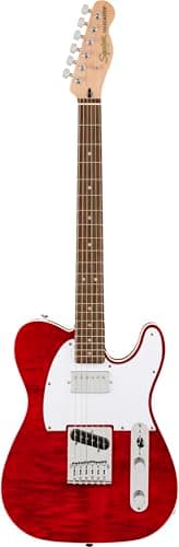Affinity Series Telecaster FMT SH Laurel Fingerboard White Pickguard Crimson Red Transparent