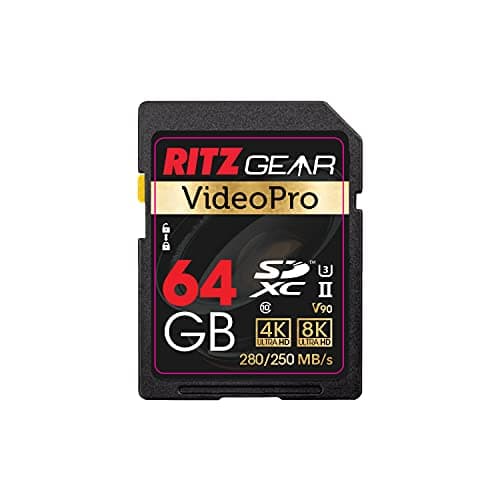 Video Pro SDカード UHS-II 64GB SDXC メモリーカード U3 V90 A1 RGPROSD64GBV90