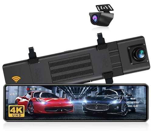 12インチ4K ドライブレコーダー ミラー型