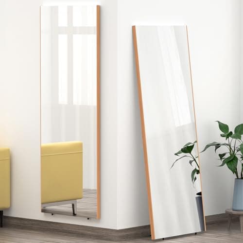 割れない軽量ミラー 幅50×高さ160cm/ナチュラル ofme-FMR