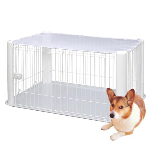 犬 サークル ペットサークル ホワイト 中型犬用 幅113×奥行79×高さ60cm CLS-1130Y