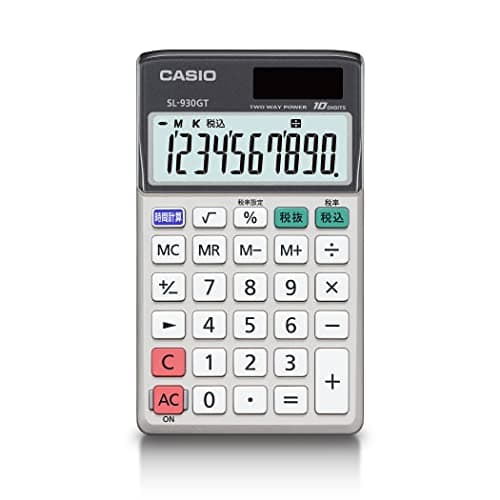 グリーン購入法適合電卓 10桁 手帳タイプ SL-930GT-N