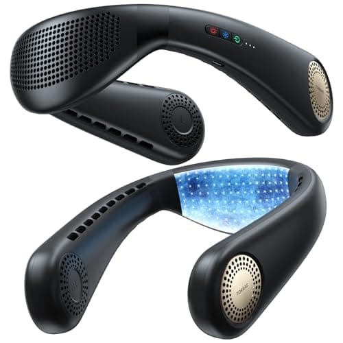 【2025究極進化・COOLiFY Air】 TORRAS ネッククーラー 冷却プレート 首掛け扇風機 ネックファン 携帯扇風機 首掛けクーラー ペルチェ FG9A