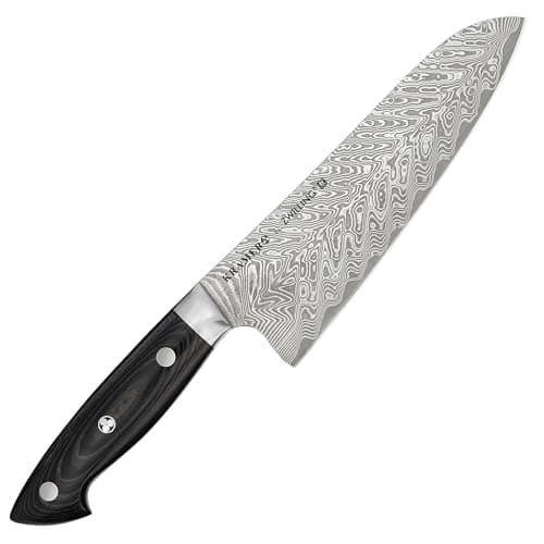 Zwilling ツヴィリング 「 ボブ・クレーマー ユーロ ステンレス 三徳包丁 180mm 日本製 」 ダマスカス 多層鋼 岐阜県関市製【日本正規販売品】 Bob Kramer Santoku 34897-181