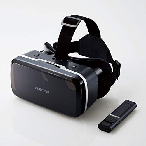 VRゴーグル VRグラス VRコントローラー付き Bluetooth DMM動画専用(iOs) メガネ対応 ブラック VRG-M01RBK