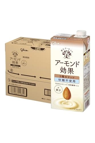 アーモンド効果 3種のナッツ砂糖不使用 1000ml×6本 江崎グリコ 常温保存可能 ビタミンE 食物繊維 鉄分 アーモンドミルク