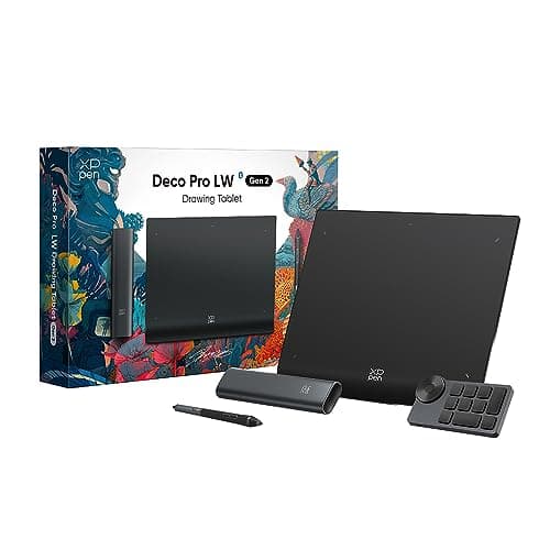 ペンタブ X3 Proペン ペンタブレット 16Kレベル筆圧検知 11x7インチ 左手デバイス付き ワイヤレス接続 Deco Pro LW (Gen2)