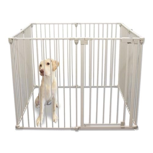 LM-PF04 高さ92cm 大型犬対応バージョン 犬 ケージ サークル ゲージ ペットサークル ペットケージ ペットゲージ ペットフェンス 8枚セット 犬用 ゲージ ドッグケージ ドッグサークル ベビーゲート 小型犬 中型犬 大型犬