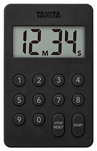 タニタ デジタルタイマー 100分計 TD-415 BK