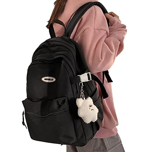 リュック レディース 韓国 大容量 通学 リュックサック 高校生 女子 通勤 学生 男女 旅行タウンリュックバックパック スクール りゅっくさっく アウトドア 可愛い黒