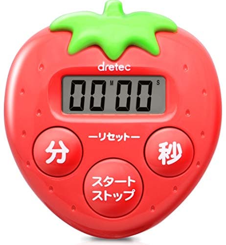 いちごタイマー デジタル 99分59秒 T-564RD レッド