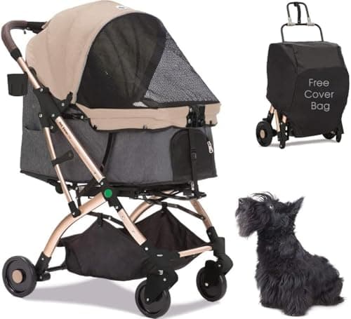 ペットカート 犬 バギー 4輪 犬用かーと 小型犬 中型犬 猫 多頭 ペットキャリーカート ワンタッチ折り畳み コンパクト收纳 自立式 ペットバギー犬介護用かーと軽量前輪360°回転 後輪ブレーキ付 飛び出し防止 組み立て簡単 耐荷重30KG G131