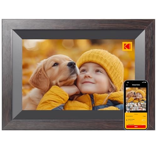 10.1インチ WiFi デジタルフォトフレーム 32GBストレージ付き 電子スマートデジタルフォトフレーム 1280x800 IPS タッチスクリーン 1012W-Black