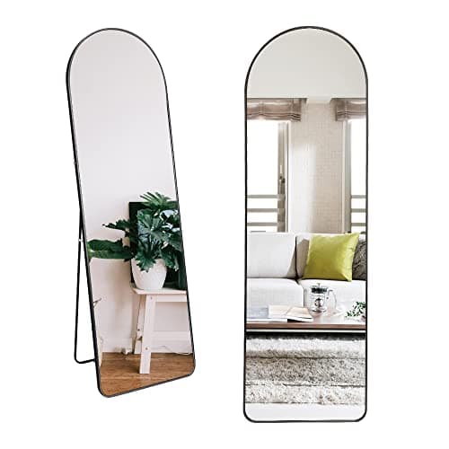 アーチ鏡 壁掛け スタンド 2way おしゃれ 軽量 姿見鏡 150x40cm