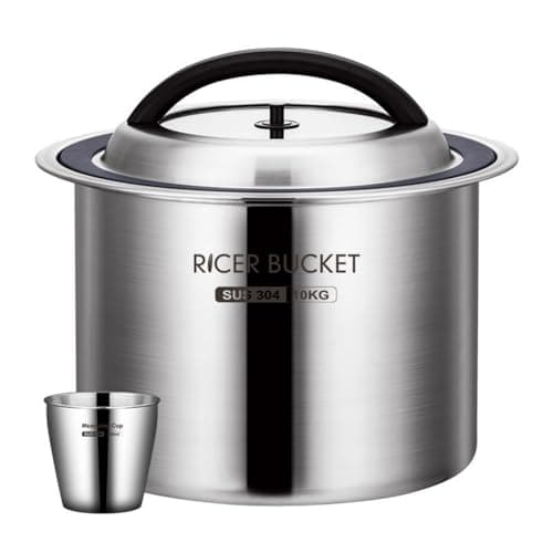 真空米びつ 304ステンレス鋼 商業用 密閉米びつ 冷蔵庫対応 ステンレス 大容量 密閉式 お米ケース お米収納 防虫 防湿 乾燥 貯蔵タンク 密閉容器 10kg