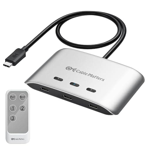 20Gbps USB-C 切替器 3台PC用