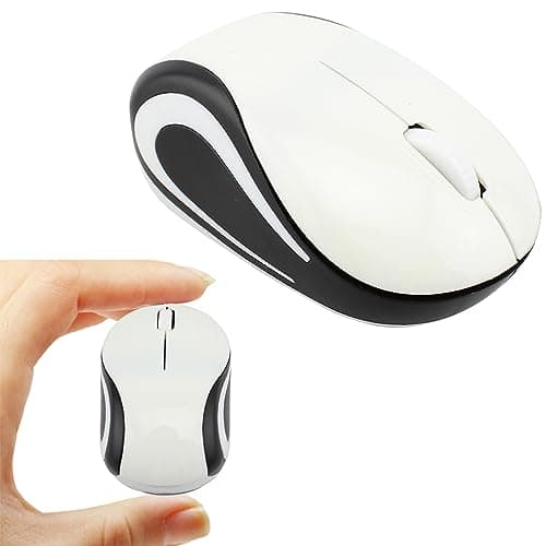 超小型マウス ワイヤレス2.4GHz 無線 電池式 単四電池 光学式 子供向け ミニ 超軽量 コンパクト 持ち運び便利 PC ノートパソコン コンピューター用 Windows XP/7/8/10/11 Chrome Mac OSなどに対応 JXCM0037-W