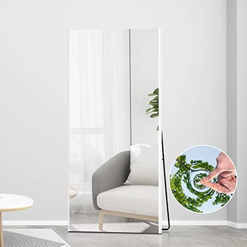 割れない鏡 幅80cm×高さ170cm 自立ミラー フィルムミラー 姿見タイプ スタンドミラー 全身鏡 大型 軽量 壁掛け 立掛け トレーニング ダンス スポーツジム エクスサイズ フォームチェック