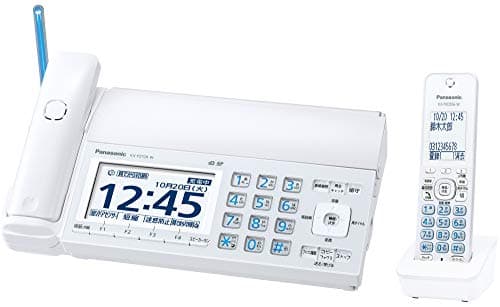 パナソニック おたっくす デジタルコードレスFAX 子機1台付き 迷惑電話対策機能搭載 ホワイト KX-PZ720DL-W
