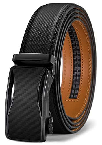 ベルト メンズ, ベルトスーツビジネス大きいサイズ紳士用穴なし35mm,無段階調節オートロック式