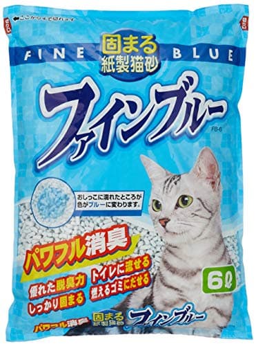 FineCat 固まる紙製猫砂 ファインブルー 6L