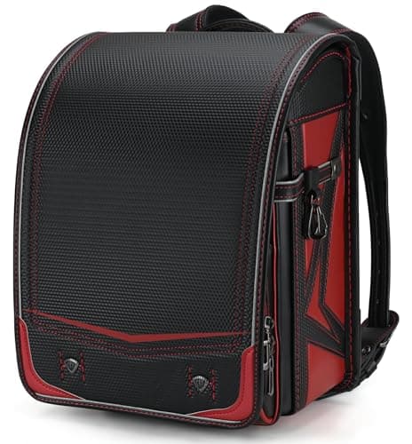 技術型 ランドセル 男の子 軽量かつ頑丈 ワンタッチロック A4フラットファイル対応 Bab-RnG026 (Resplendentブラック+レッド)