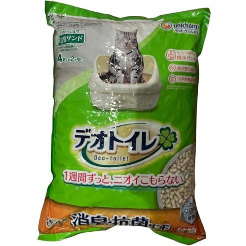 デオトイレ 飛び散らない消臭・抗菌サンド 4L システムトイレ用