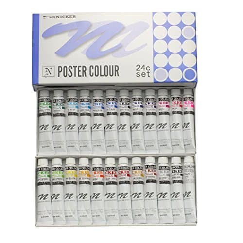 ポスターカラー 24色セット 20ml(6号) 08124