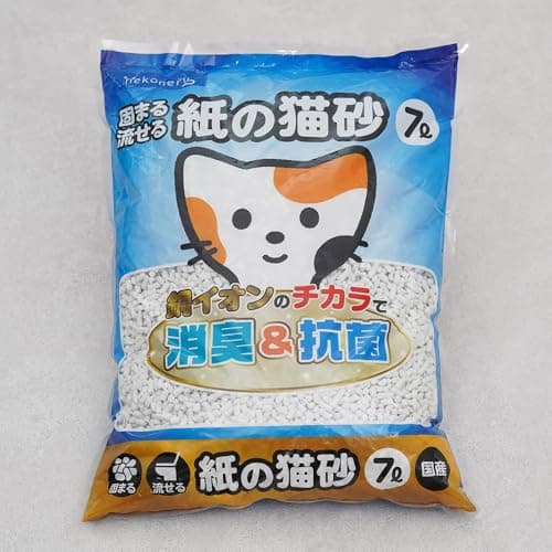 ネコネル (nekoneru) 固まる流せる紙の猫砂 7L
