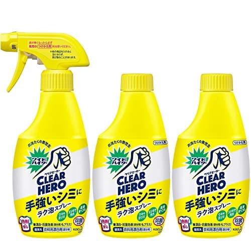 CLEARHERO(クリアヒーロー) ラク泡スプレー本体300ml+付替300ml×2個