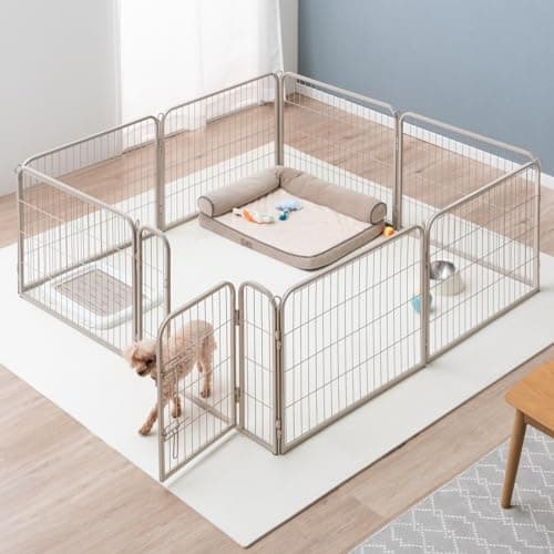 ペットサークル 高さ 60cm バリアフリー 屋内外兼用 組み替え可能 ダブルロック ペットケージ 犬用 83900000(89032)