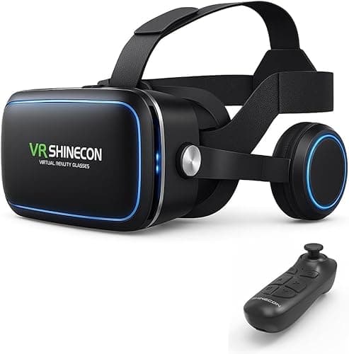 VRゴーグル スマホ用 ヘッドホン一体型・DMM/FANZA対応 本体+リモコン付