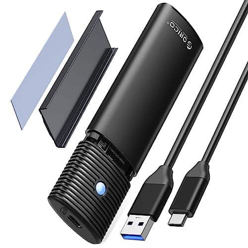 ORICO M.2 SSD 外付けケース M.2 SSD ケース USB 3.2 Gen 2 10Gbps 【NVME/PCIE専用】工具不要 アルミ制 NVMe SSD ケース 8TB 対応 2230/2242 /2260/2280 PCIe M-Key 対応 ,ブラックPWM2-G2A