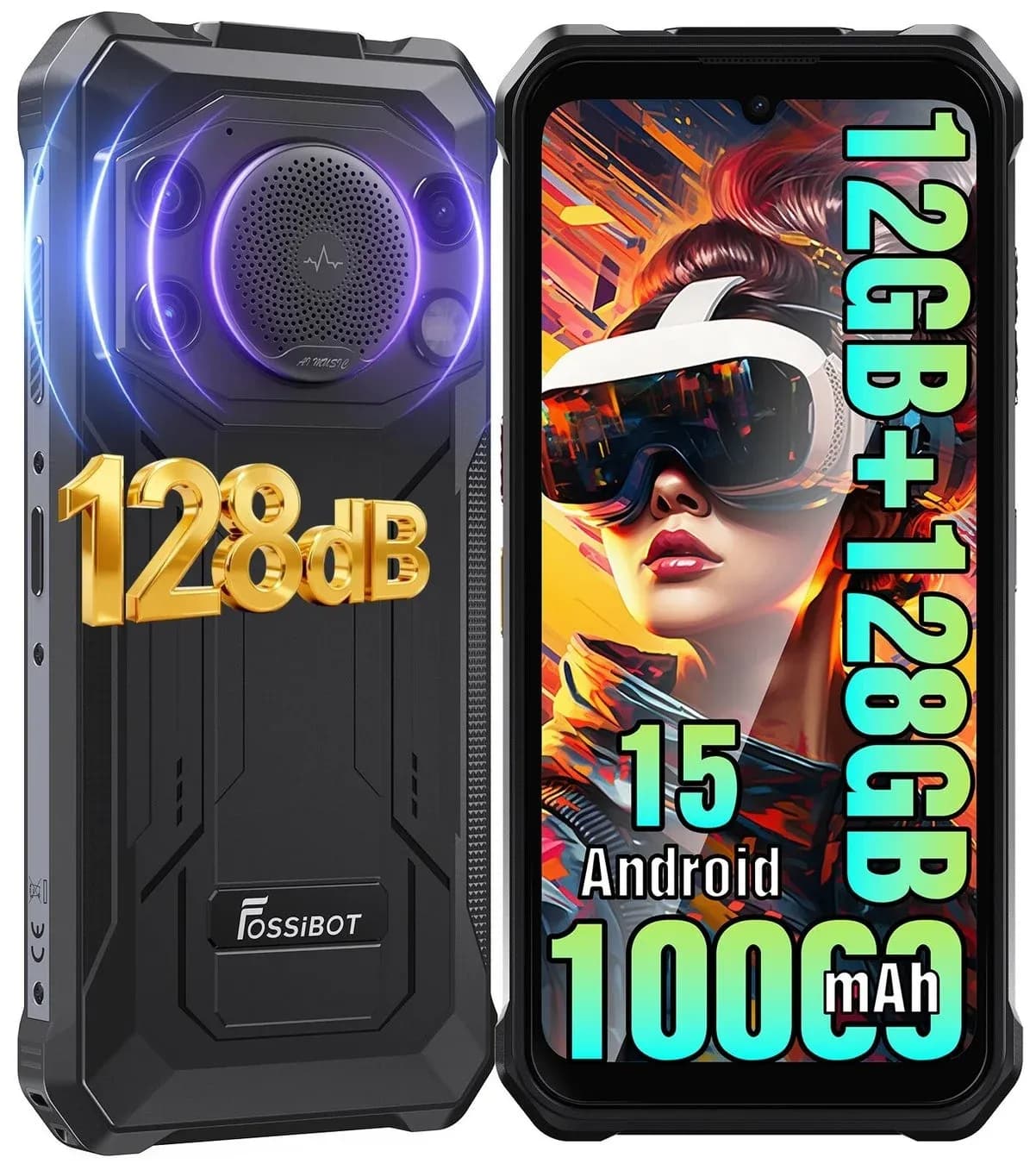 FOSSiBOT F110L爆誕!高輝度LED&大音量スピーカー搭載の最強タフネススマホ