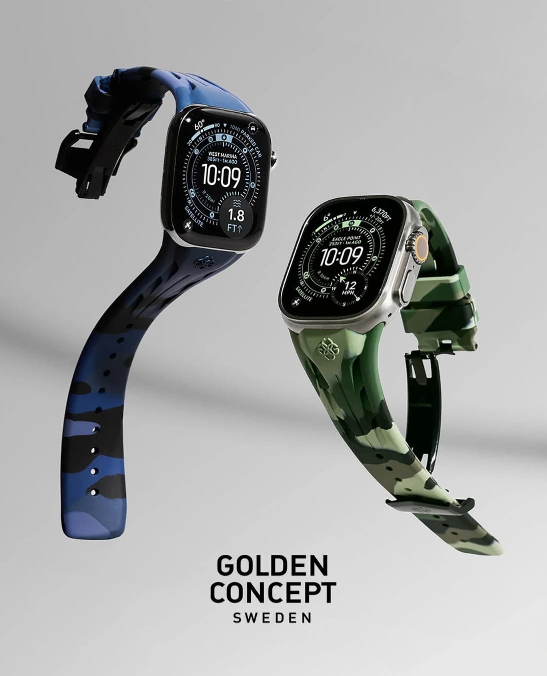Apple Watchがミリタリー&ラグジュアリーに進化!GOLDEN CONCEPTから新作カモフラストラップ登場